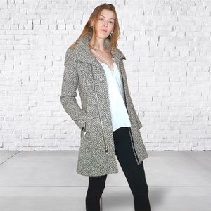 CALVIN KLEIN | Asymmetrical Tweed Jacket